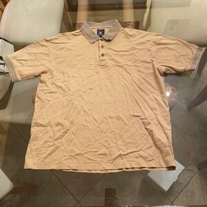 Pebble Beach Mens‎ Polo Shirt Size L 60s Two-Ply Mercerized Cotton Golf Casual